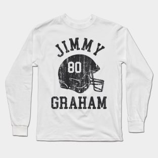 Jimmy Graham New Orleans Helmet Font Long Sleeve T-Shirt
